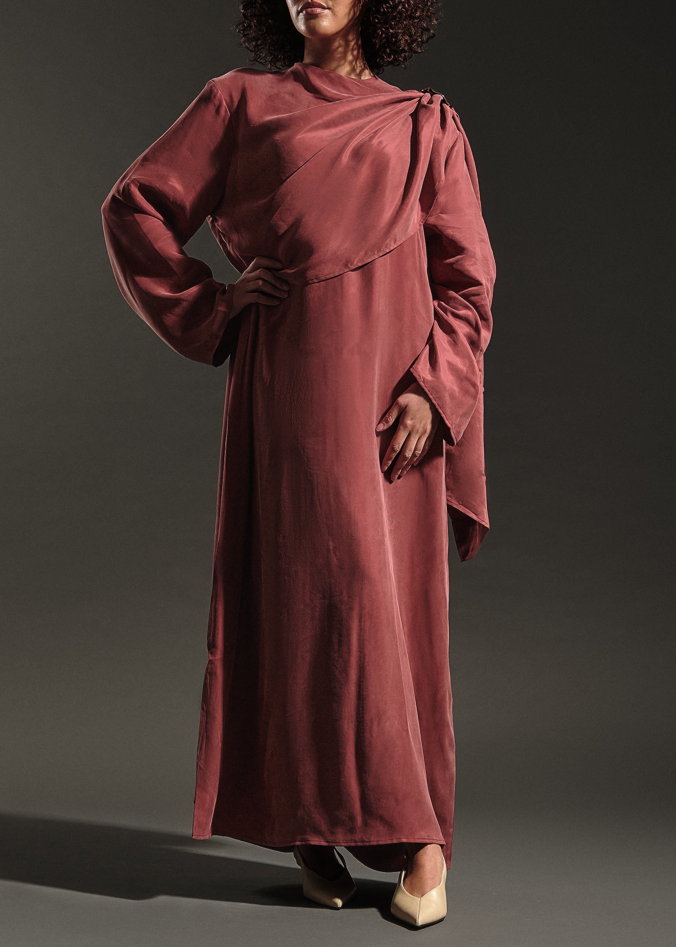 La Robe drapée Sienne