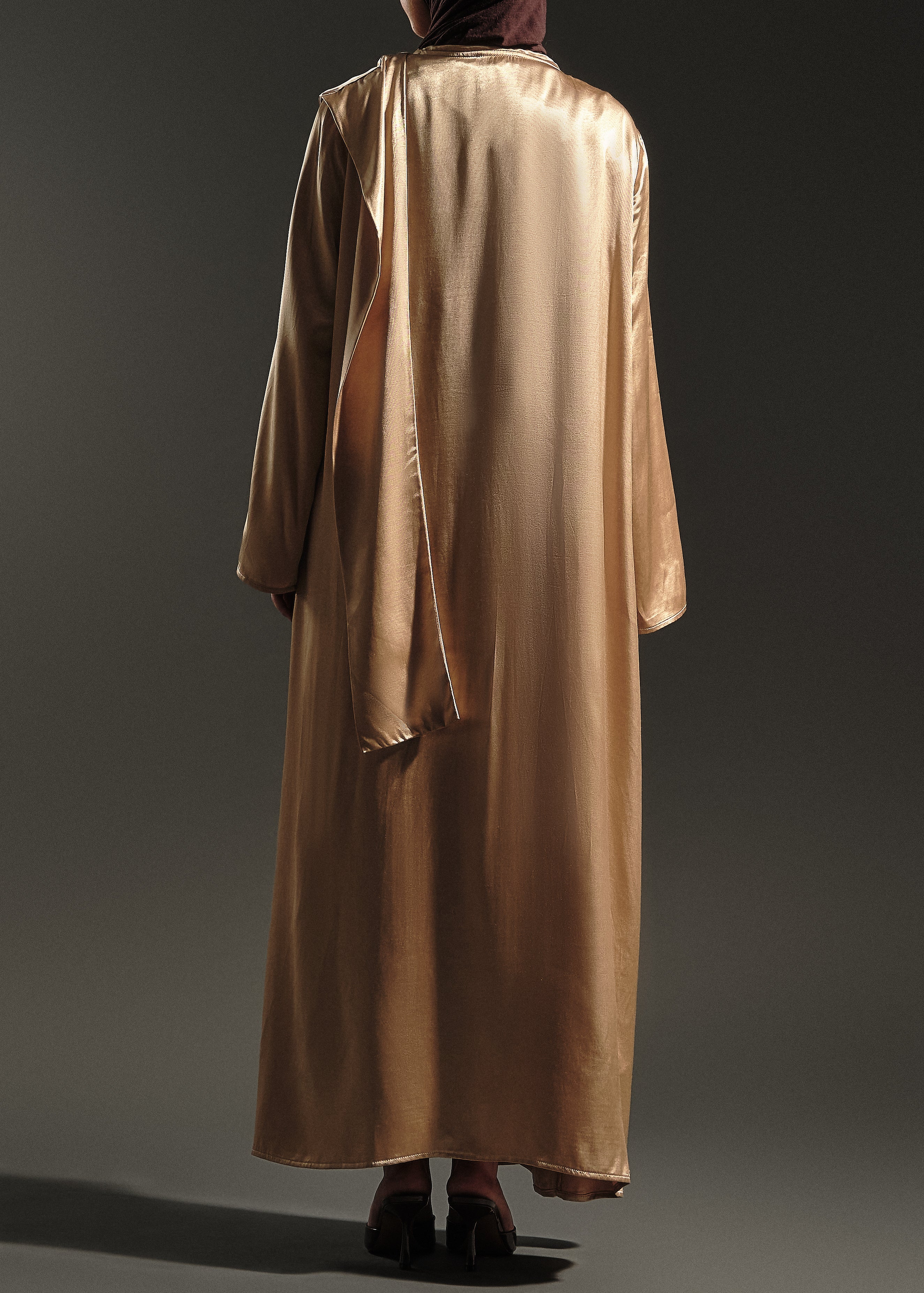 La Robe asymétrique Sable doré